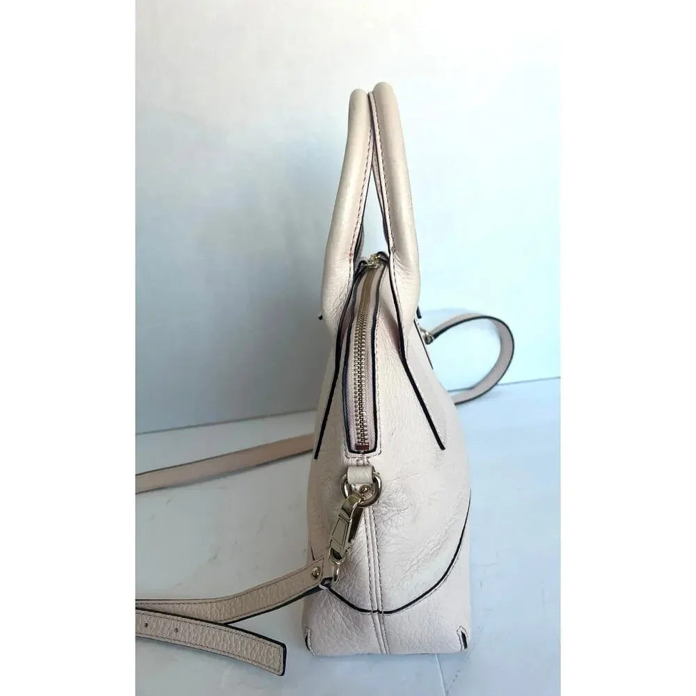 Kate Spade Southport‎ Avenue Jenny Pink Pebbled Leather Crossbody Hand Bag Purse